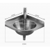 Stainless Steel sink RV motorhomes caravan kitchen Built-in MINI Bathroom